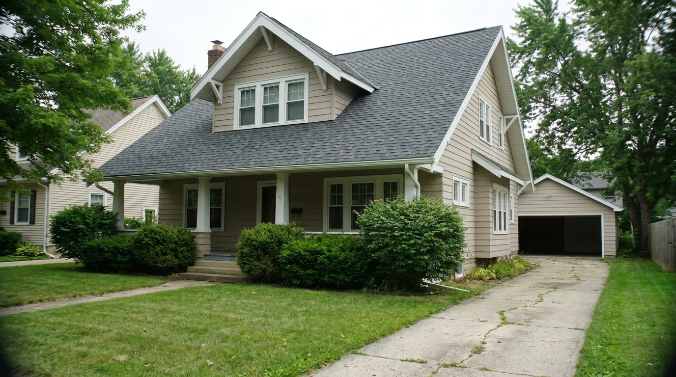 After — new roof installed by G & F Homes